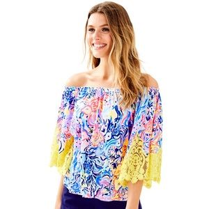 Lilly Pulitzer Zaylee Top - NEW WITH TAGS!